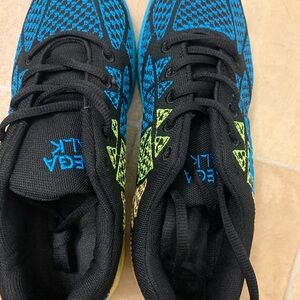 Omega Black and Blue Athletic Shoes